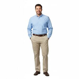 Dockers Khaki Beige Classic Fit Straight Leg Size 38W 30L